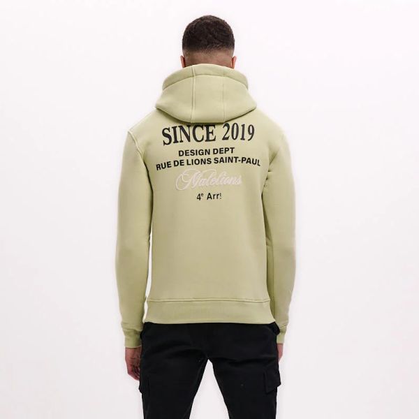 Malelions Design Hoodie Licht Groen