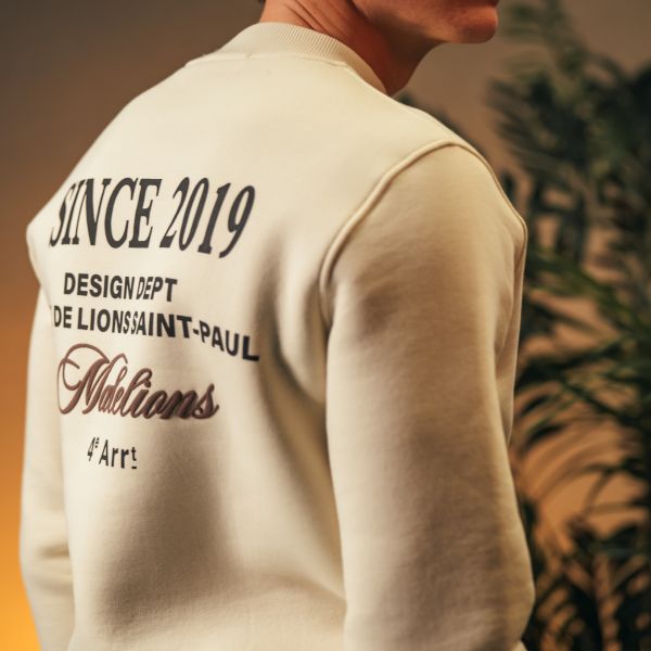 Malelions Design Sweater Beige