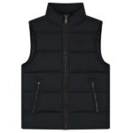 Malelions Matt Crinkle Padded Bodywarmer Zwart