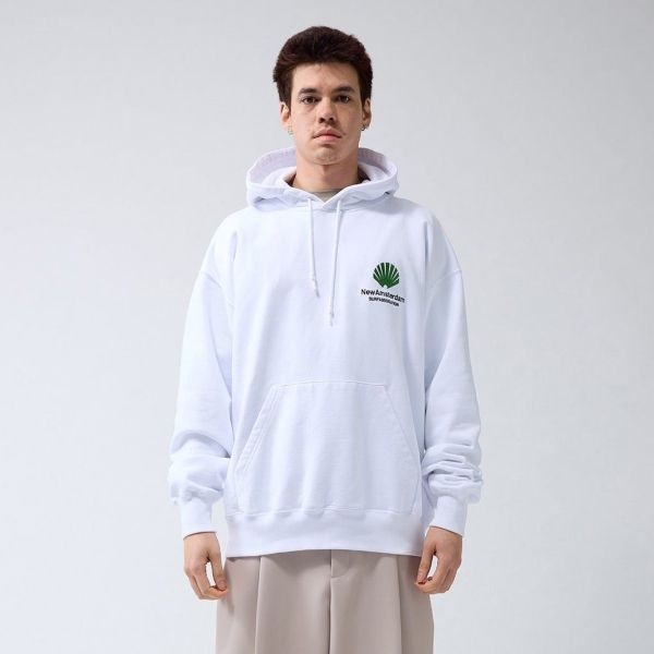 New Amsterdam Surf Association Logo Hoodie Wit