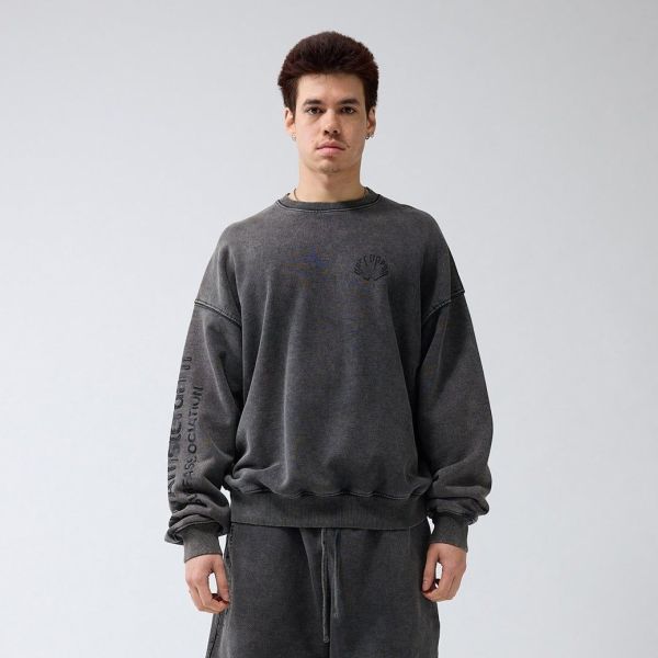 New Amsterdam Surf Association Logo Washed Sweater Zwart