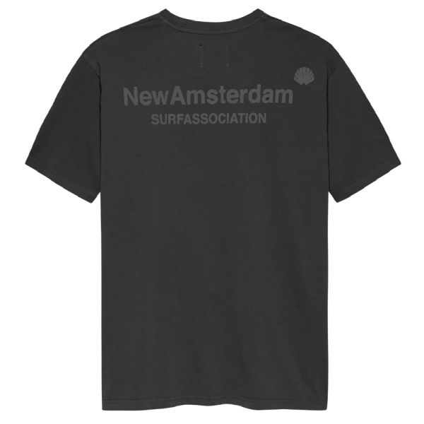 New Amsterdam Surf Association Logo Washed T-shirt Zwart