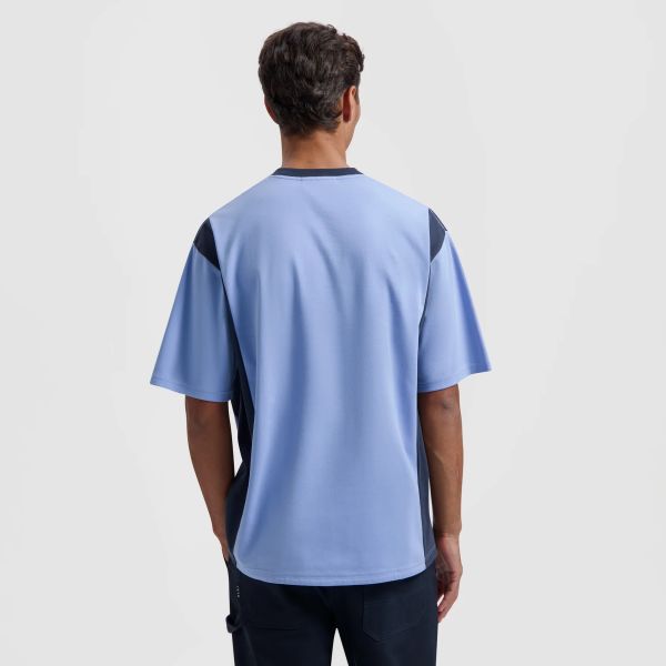 Olaf Panel T-shirt Blauw