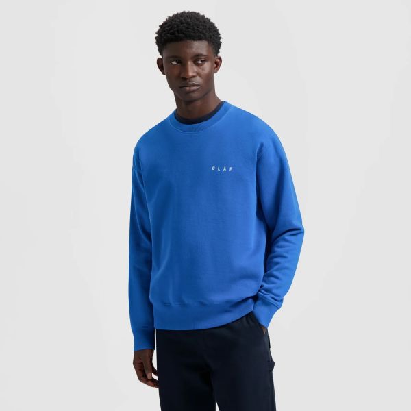 Olaf Spiral Face Sweater Blauw