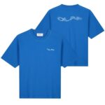 Olaf Wavy Drift Embro T-shirt Blauw