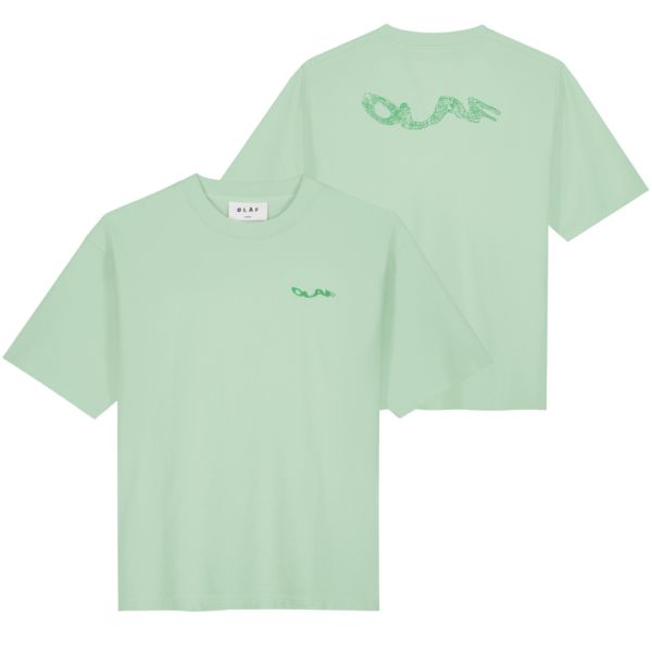 Olaf Wavy Drift Embro T-shirt Groen