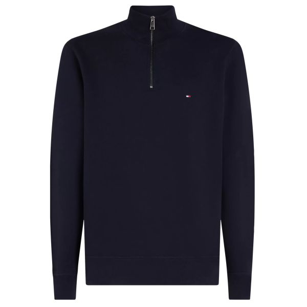 Tommy Hilfiger Essential Fleece Quarter Zip Sweater Navy