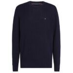 Tommy Hilfiger Herringbone Structure Sweater Navy