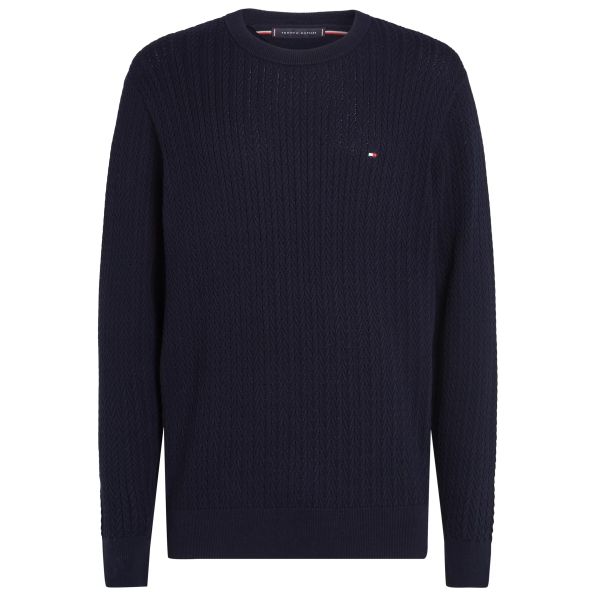 Tommy Hilfiger Herringbone Structure Sweater Navy