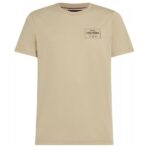 Tommy Hilfiger Monotype Printed Label T-shirt Beige
