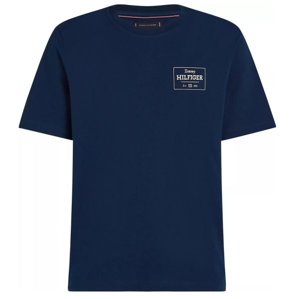 Tommy Hilfiger Monotype Printed Label T-shirt Navy