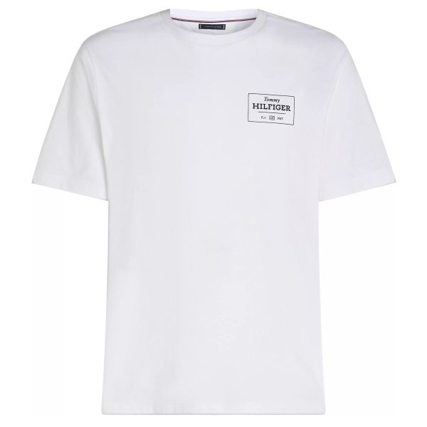 Tommy Hilfiger Monotype Printed Label T-shirt Wit