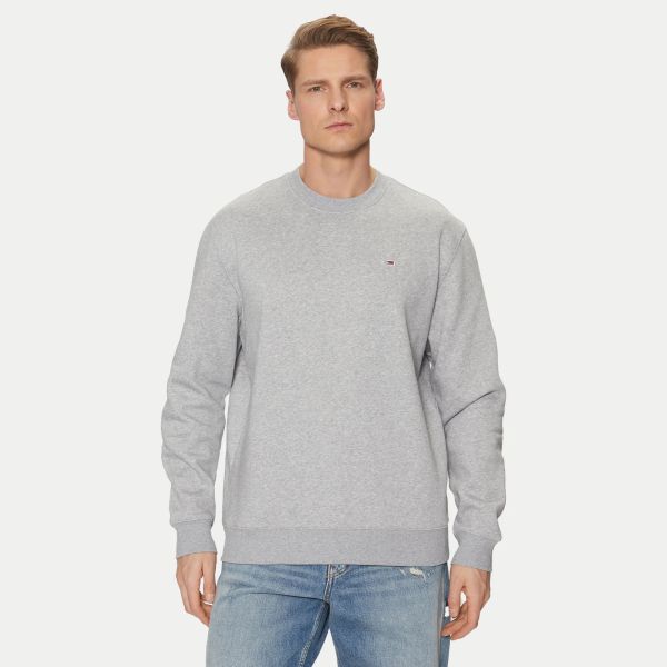 Tommy Jeans Flag Sweater Grijs