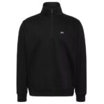 Tommy Jeans Regular Fleece Quarter Zip Sweater Zwart