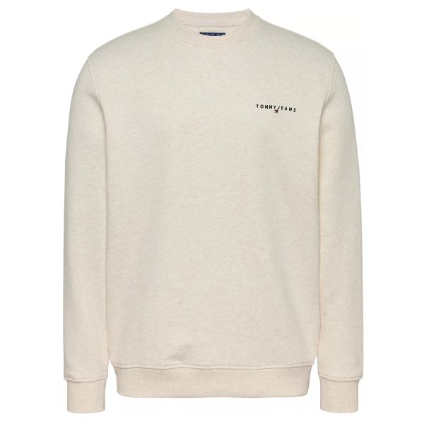 Tommy Jeans Regular Linear Sweater Off White