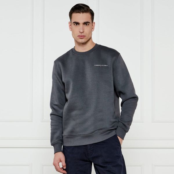 Tommy Jeans Regular Linear Sweater Zwart