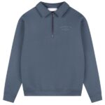 Croyez Fraternité Half Zip Sweater Blauw