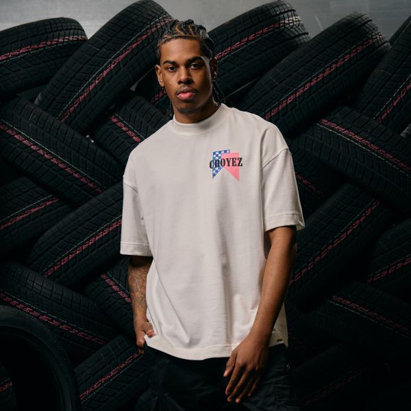 Croyez Fumes Flag T-shirt Off White