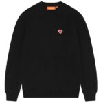 Croyez Heart Knit Sweater Zwart
