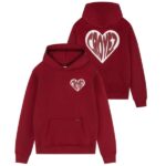 Croyez Puffed Heart Hoodie Rood
