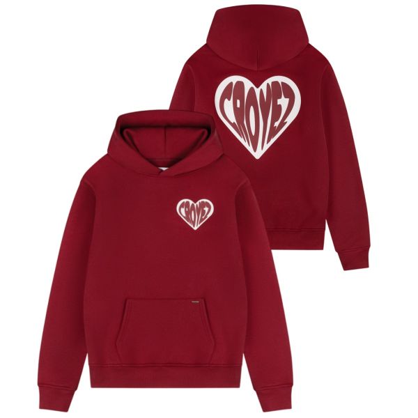 Croyez Puffed Heart Hoodie Rood