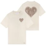 Croyez Puffed Heart T-shirt Off White/Beige