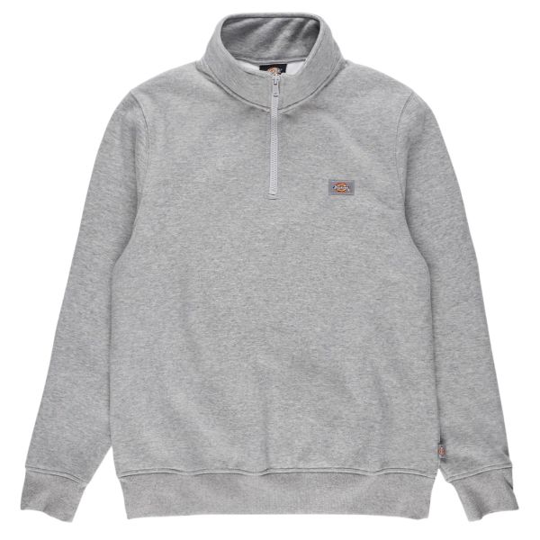 Dickies Oakport Quarter Zip Sweater Grijs