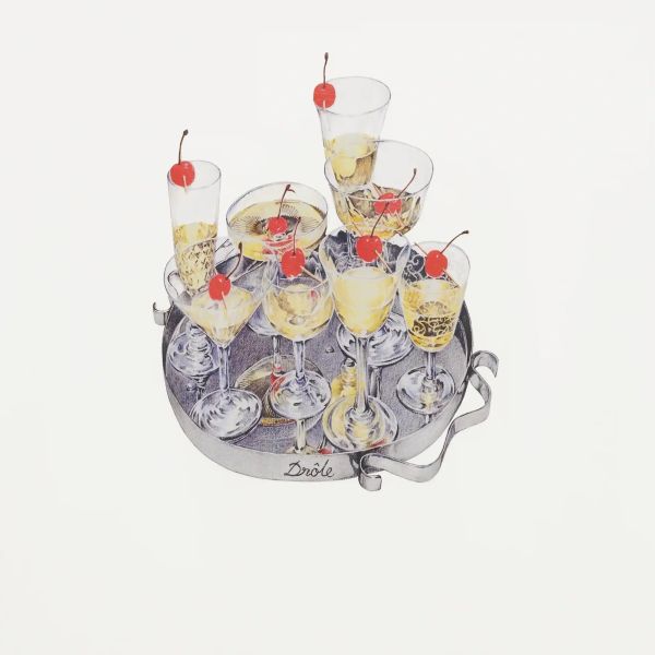 Drôle De Monsieur Cocktails T-shirt Off White