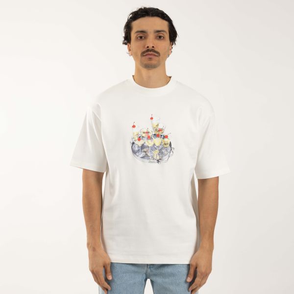 Drôle De Monsieur Cocktails T-shirt Off White