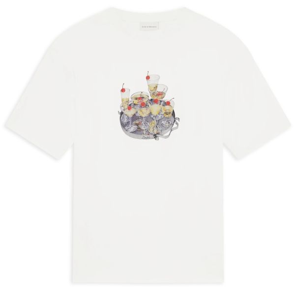 Drôle De Monsieur Cocktails T-shirt Off White