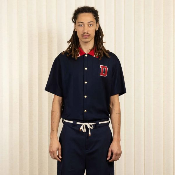 Drôle De Monsieur Drôle Sport Overhemd Navy