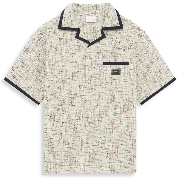 Drôle De Monsieur Drôle Tweed Polo Off White