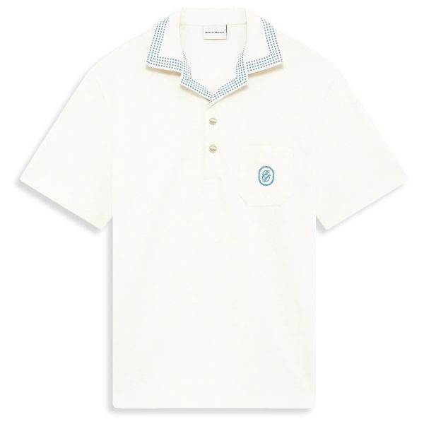 Drôle De Monsieur Pique Damier Polo Off White