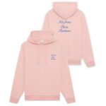 Drôle De Monsieur Slogan Cursive Hoodie Roze