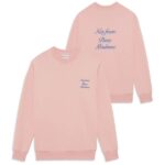 Drôle De Monsieur Slogan Cursive Sweater Roze