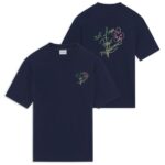 Drôle De Monsieur Slogan Esquisse T-shirt Navy