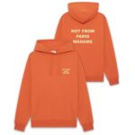 Drôle De Monsieur Slogan Hoodie Oranje