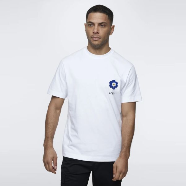 Genti Flower T-shirt Wit