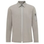 Genti Power Monogram Overshirt Grijs