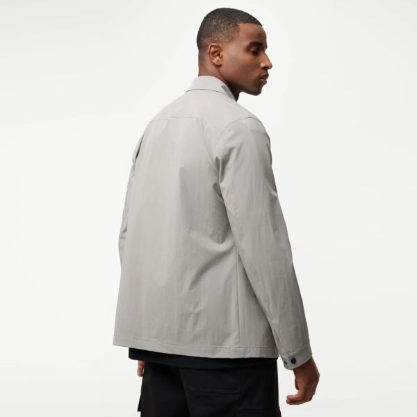 Genti Power Monogram Overshirt Grijs