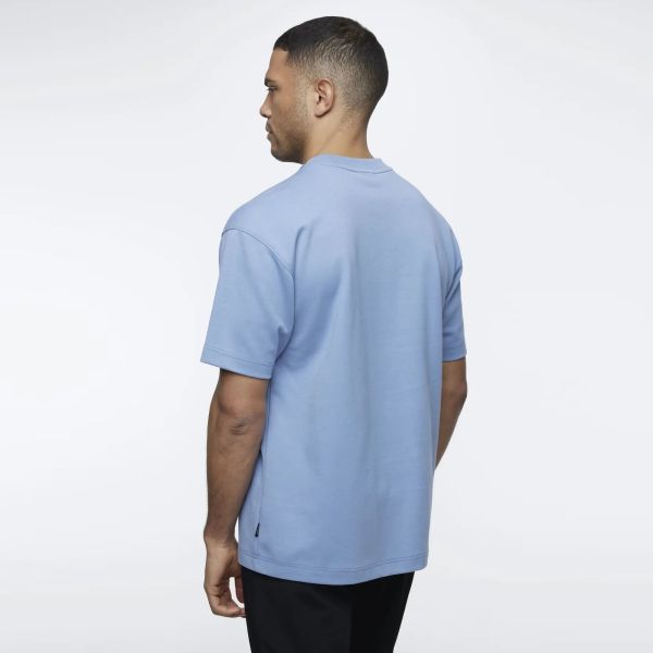 Genti Relaxed Fit T-shirt Blauw