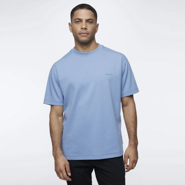 Genti Relaxed Fit T-shirt Blauw