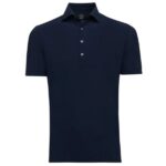 Genti Smoky Skin Fit Polo Navy