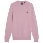 Lyle & Scott Cotton Crewneck Sweater Roze