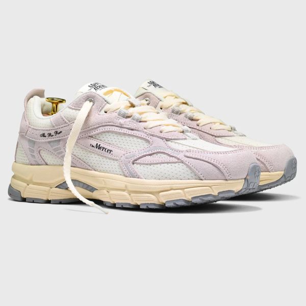 Mercer Amsterdam The Re-Run Vintage Suede Sneaker Roze/Off White