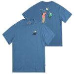 New Balance Athletics Golf Cartoon T-shirt Blauw