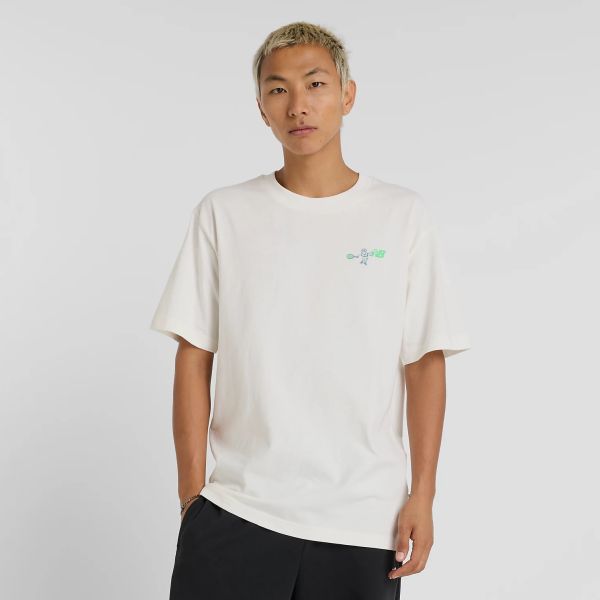 New Balance Athletics Tennis Cartoon T-shirt Off White