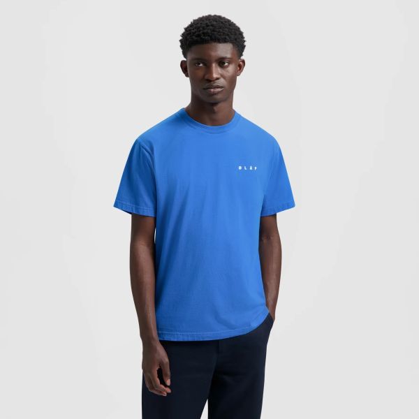 Olaf Ink Logo T-shirt Blauw