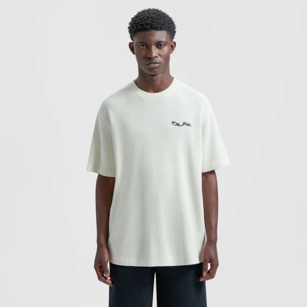 Olaf Wavy Drift Waffle T-shirt Off White