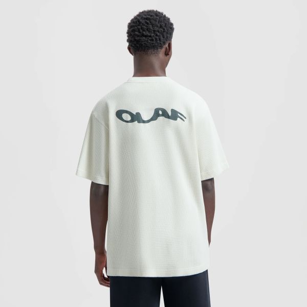 Olaf Wavy Drift Waffle T-shirt Off White